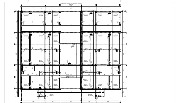 Previzualizare planșă R.07 — Cofraj planșeu peste parter
