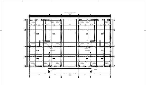 Previzualizare planșă R.17 — Plan zidărie etaj