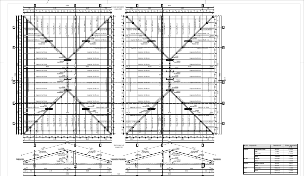 Previzualizare planșă R.18 — Plan șarpantă